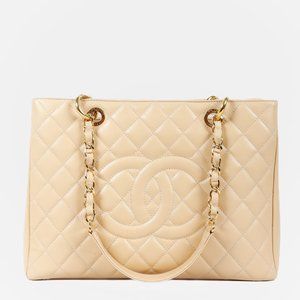 Chanel Beige Caviar GST